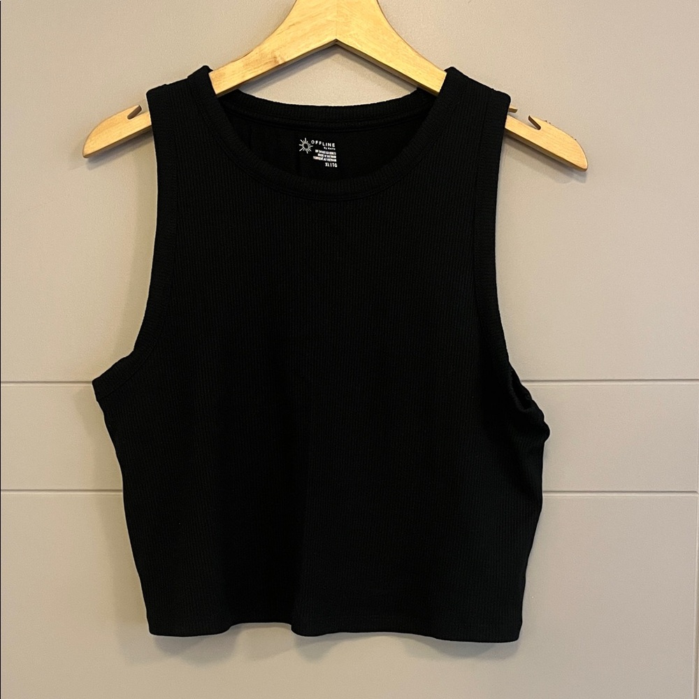 Offline by Aerie Thumbs Up Heavyweight Cropped Tank